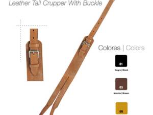 BATICOLA CUERO CON HEBILLA CASTECUS 414SP NEGRO