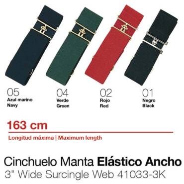 CINCHUELO MANTA ELASTICO ANCHO ROJO