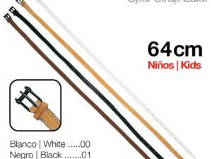 CORREA ESPUELA VAQUERA CUERO niño 64cm. MARRÓN