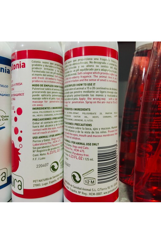 COLONIA FRESA 125ml. PETNATURA - Imagen 2