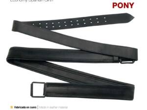 CINCHA VAQUERA CUERO CASTECUS PONY 12050 NEGRO