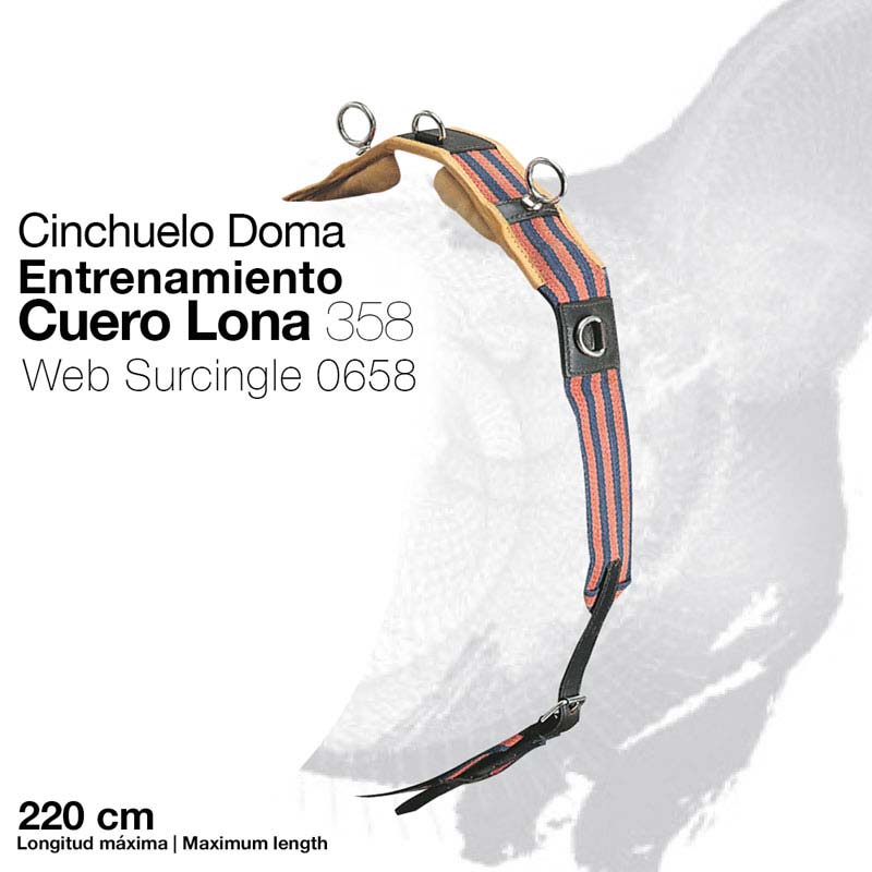 CINCHUELO DOMA ENTRENAMIENTO CUERO LONA