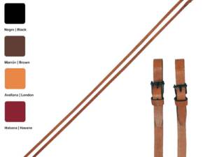 FALSARIENDA VAQUERA CUERO CON HEBILLAS