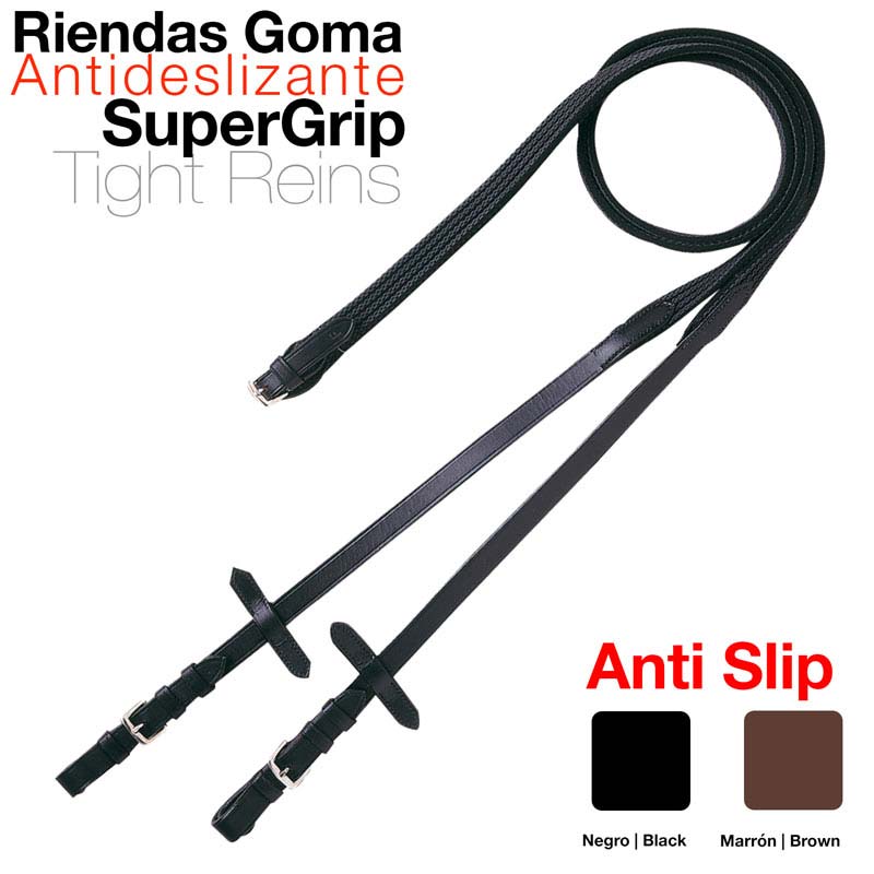 RIENDAS GOMA ANTIDESLIZANTE ANTISLIP 1808