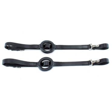 Rienda de atar cuero-goma corta