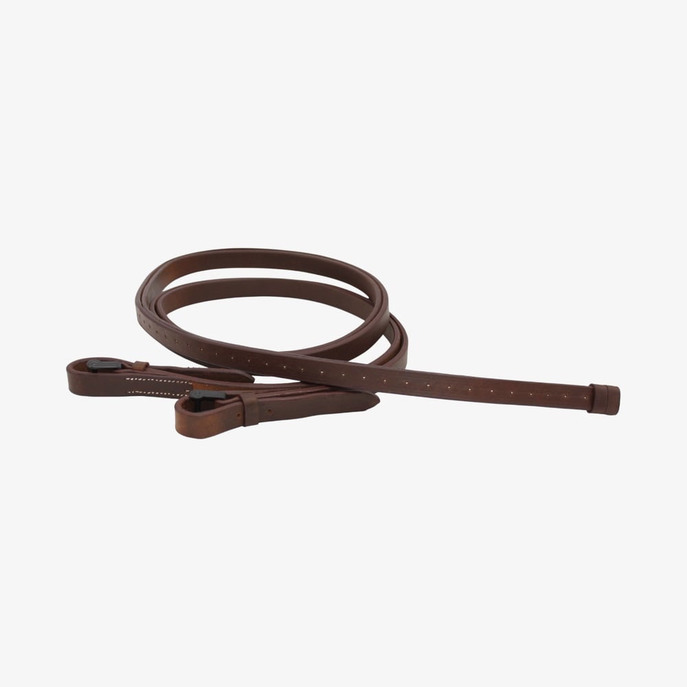 Rienda vaquera de cuero kamell